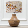 Floral Brown Lighting - Hazeldene Eva & Leven Complete Table Lamp Mango/Auburn Darren Woodhead