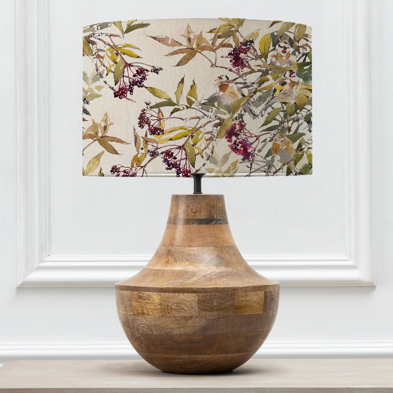 Floral Brown Lighting - Lynhurst Eva & Leven Complete Table Lamp Mango/Acorn Darren Woodhead