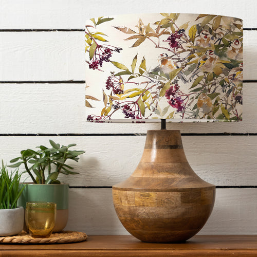 Floral Brown Lighting - Lynhurst Eva & Leven Complete Table Lamp Mango/Acorn Darren Woodhead