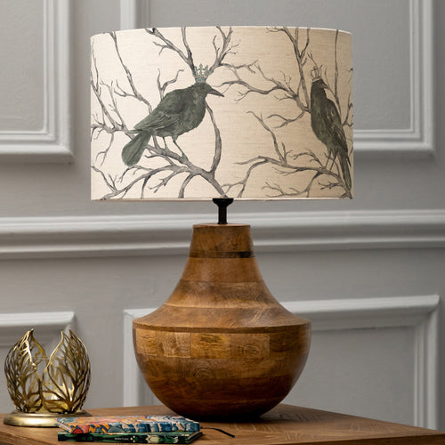 Animal Brown Lighting - Leven  & Monarch Eva  Complete Table Lamp Mango/Linen Voyage Maison