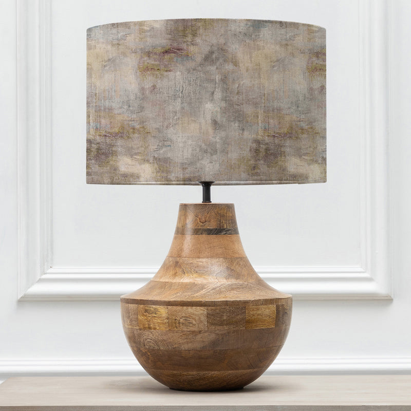 Abstract Brown Lighting - Leven  & Monet Eva  Complete Table Lamp Mango/Ironstone Voyage Maison