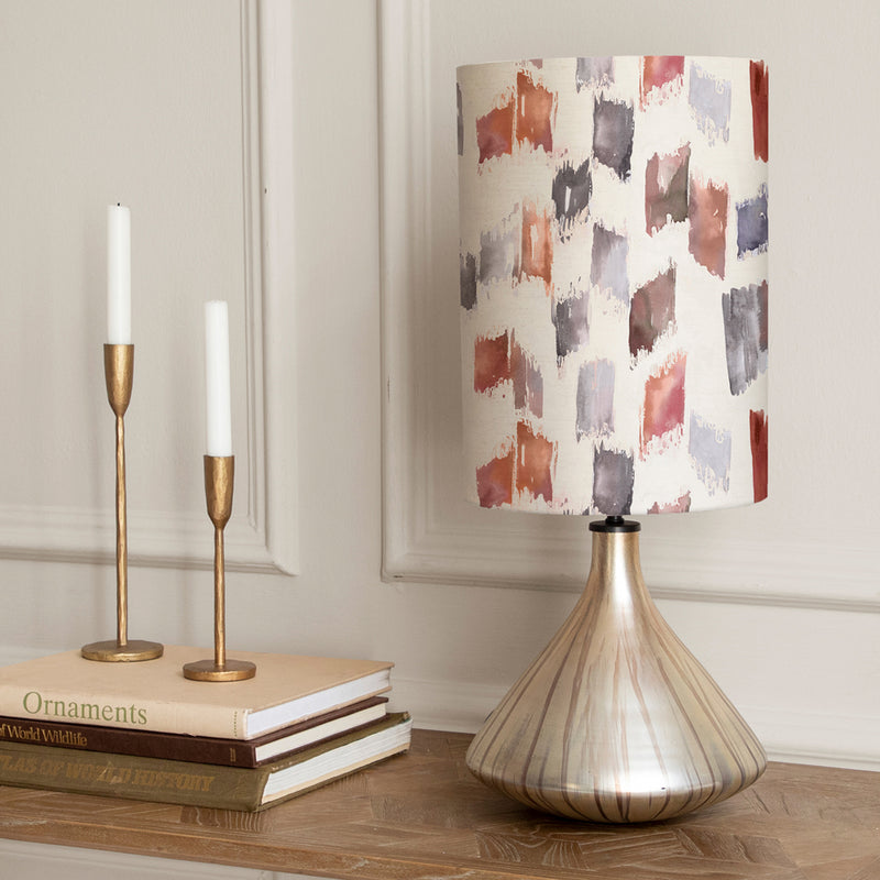 Abstract Gold Lighting - Luna  & Arwen Anna  Complete Table Lamp Glass/Rosewater Additions