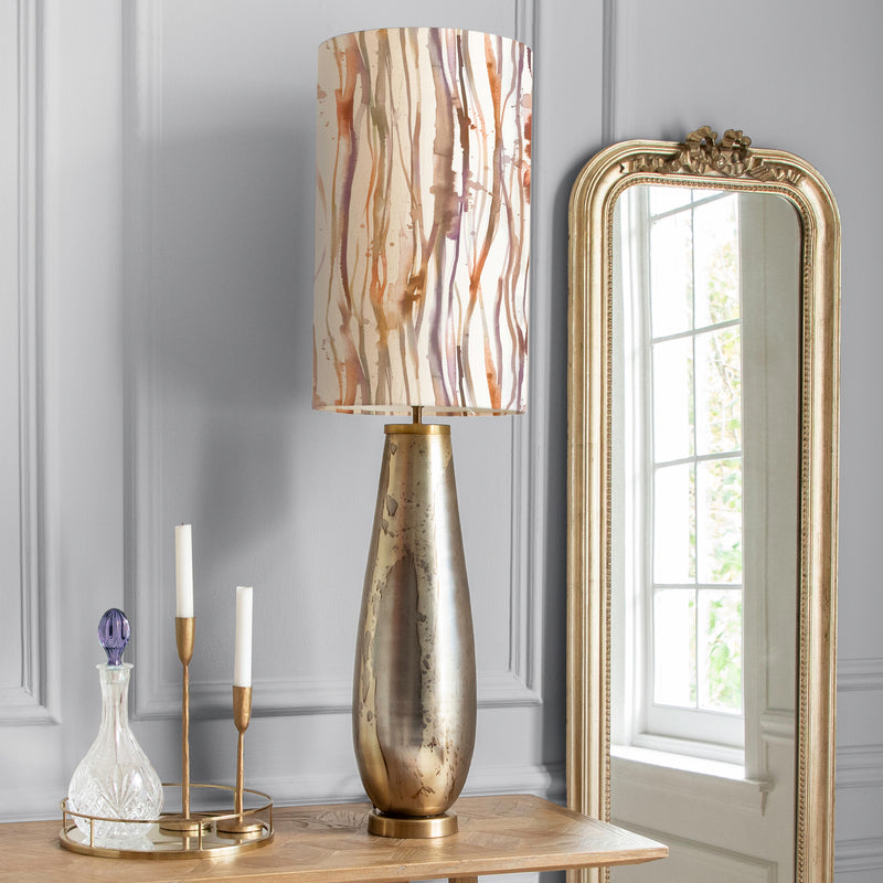 Abstract Gold Lighting - Falls Anna & Minerva Complete Table Lamp Glass/Ironstone Additions