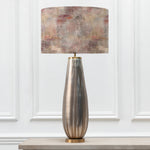 Abstract Gold Lighting - Monet Eva & Minerva Complete Table Lamp Glass/Amber Voyage Maison