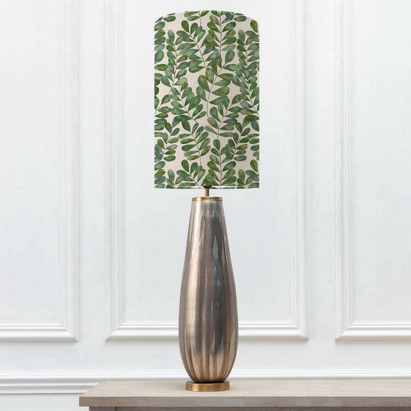 Abstract Gold Lighting - Minerva  & Rowan Mini Anna  Complete Table Lamp Glass/Meadow Additions