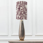 Floral Gold Lighting - Minerva  & Rowan Anna  Complete Table Lamp Glass/Dusk Additions