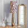 Floral Gold Lighting - Rowan Anna & Minerva Complete Table Lamp Glass/Dusk Additions