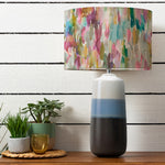 Abstract Blue Lighting - Nama  & Azima Eva  Complete Table Lamp Sky/Lotus Voyage Maison