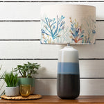 Abstract Blue Lighting - Nama  & Coral Reef Eva  Complete Table Lamp Sky/Cobalt Voyage Maison