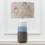 Floral Blue Lighting - Hedgerow Eva & Nama Complete Table Lamp Sky/Linen Voyage Maison