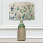 Floral Green Lighting - Narvi  & Cirsium Eva  Complete Table Lamp Jade/Damson Voyage Maison