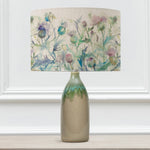 Floral Green Lighting - Cirsium Eva & Narvi Complete Table Lamp Jade/Damson Voyage Maison