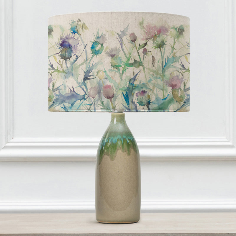 Floral Green Lighting - Narvi  & Cirsium Eva  Complete Table Lamp Jade/Damson Voyage Maison