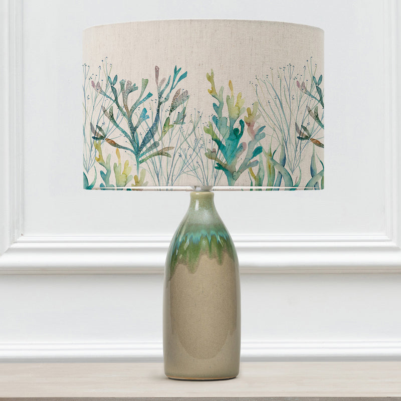 Abstract Green Lighting - Narvi  & Coral Reef Eva  Complete Table Lamp Jade/Kelpie Voyage Maison