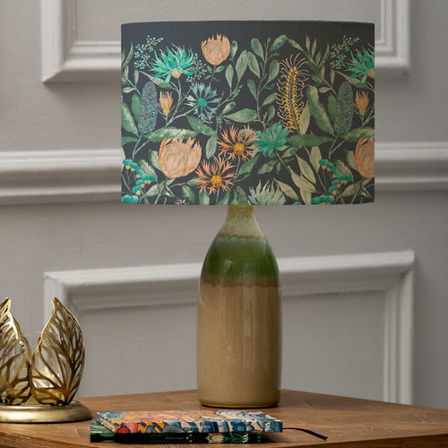 Floral Green Lighting - Narvi  & Fortazela Eva  Complete Table Lamp Jade/Sapphire Voyage Maison