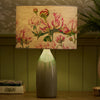 Floral Green Lighting - Heligan Eva & Narvi Complete Table Lamp Jade/Fuchsia Marie Burke