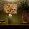 Floral Green Lighting - Heligan Linen Eva & Narvi Complete Table Lamp Jade/Fuchsia Marie Burke