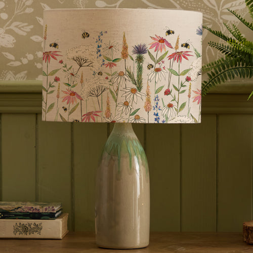 Floral Green Lighting - Hermione Eva & Narvi Complete Table Lamp Jade/Linen Voyage Maison