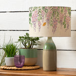 Floral Purple Lighting - Mariposa Eva & Narvi Complete Table Lamp Cream Voyage Maison