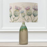 Floral Green Lighting - Thistle Glen Eva & Narvi Complete Table Lamp Jade/Linen Voyage Maison