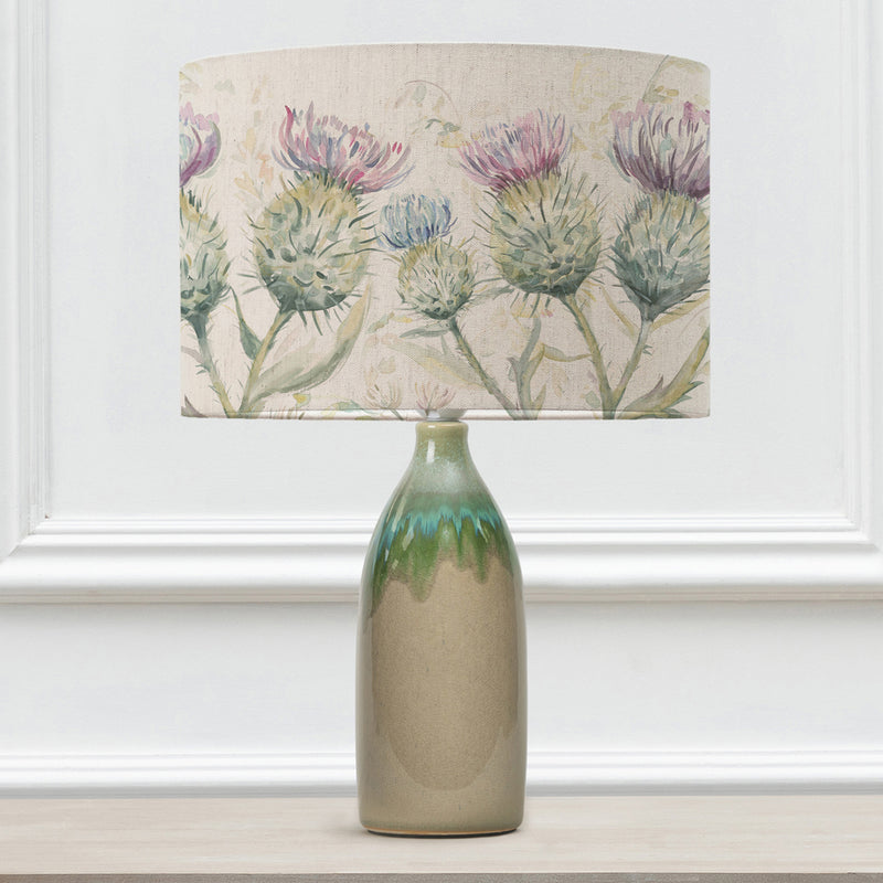 Floral Green Lighting - Narvi  & Thistle Glen Eva  Complete Table Lamp Jade/Linen Voyage Maison