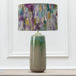 Abstract Green Lighting - Azima Eva & Neo Complete Table Lamp Jade/Indigo Voyage Maison