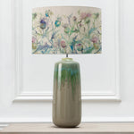 Floral Green Lighting - Neo  & Cirsium Eva  Complete Table Lamp Jade/Damson Voyage Maison