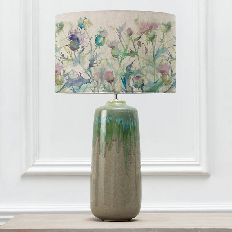 Floral Green Lighting - Neo  & Cirsium Eva  Complete Table Lamp Jade/Damson Voyage Maison