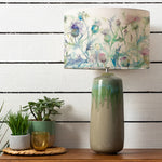 Floral Green Lighting - Neo  & Cirsium Eva  Complete Table Lamp Jade/Damson Voyage Maison