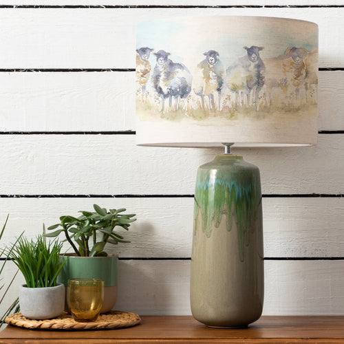 Animal Green Lighting - Come By Eva & Neo Complete Table Lamp Jade/Linen Voyage Maison