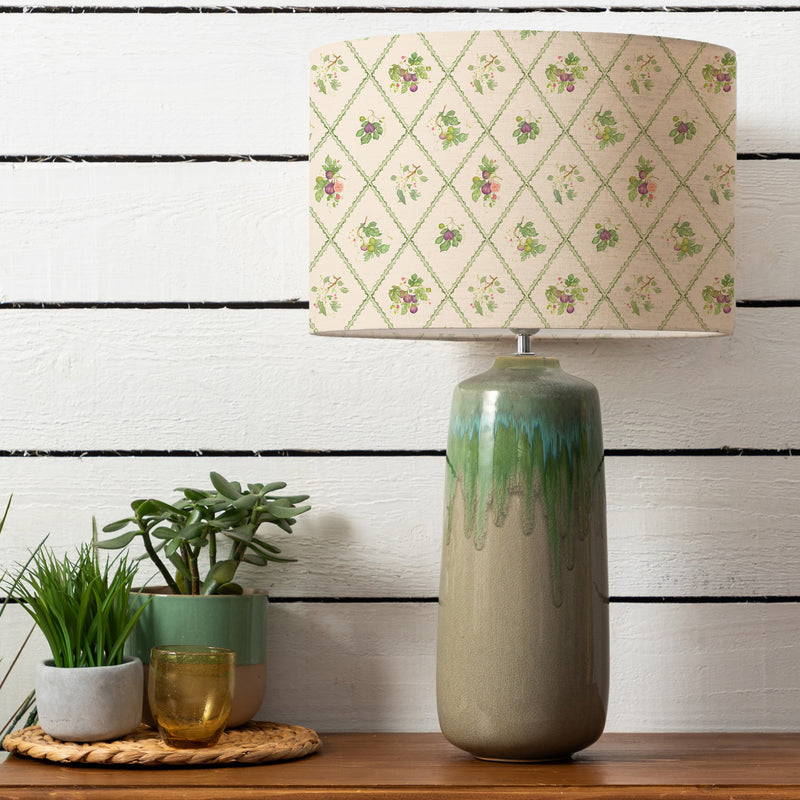 Fig Trellis Eva & Neo Complete Table Lamp Jade/Mutlicolour