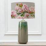 Floral Green Lighting - Neo  & Heligan Eva  Complete Table Lamp Jade/Fuchsia Marie Burke