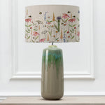 Floral Green Lighting - Hermione Eva & Neo Complete Table Lamp Jade/Linen Voyage Maison