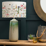 Floral Green Lighting - Hermione Eva & Neo Complete Table Lamp Jade/Linen Voyage Maison