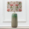 Floral Green Lighting - Varys Eva & Neo Complete Table Lamp Jade/Russet Voyage Maison