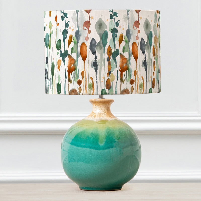 Abstract Blue Lighting - Neso  & Arley Eva  Complete Table Lamp Aqua/Peridot Voyage Maison