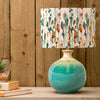 Abstract Blue Lighting - Neso  & Arley Eva  Complete Table Lamp Aqua/Peridot Voyage Maison