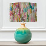 Abstract Blue Lighting - Neso  & Azima Eva  Complete Table Lamp Aqua/Lotus Voyage Maison