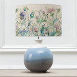 Floral Blue Lighting - Neso  & Cirsium Eva  Complete Table Lamp Sky/Damson Voyage Maison