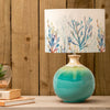 Abstract Blue Lighting - Coral Reef Eva & Neso Complete Table Lamp Aqua/Cobalt Voyage Maison