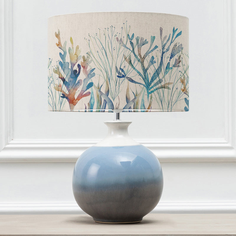 Abstract Blue Lighting - Neso  & Coral Reef Eva  Complete Table Lamp Sky/Cobalt Voyage Maison