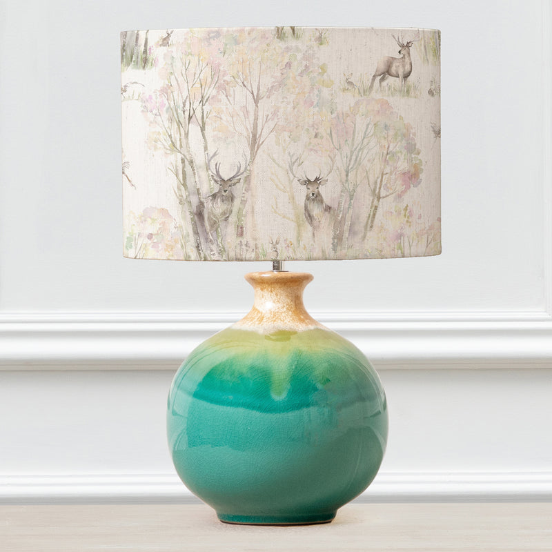 Animal Blue Lighting - Enchanted Forest Eva & Neso Complete Table Lamp Aqua/Forest Voyage Maison