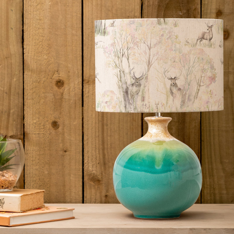 Animal Blue Lighting - Enchanted Forest Eva & Neso Complete Table Lamp Aqua/Forest Voyage Maison