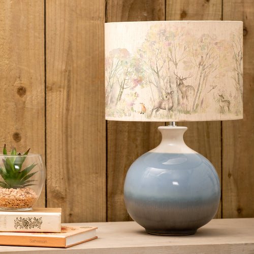 Animal Blue Lighting - Enchanted Forest Eva & Neso Complete Table Lamp Sky/Forest Voyage Maison