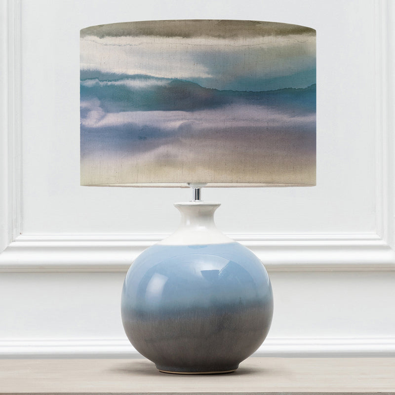 Abstract Blue Lighting - Neso  & Fjord Eva  Complete Table Lamp Sky/Loch Voyage Maison