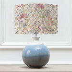 Floral Blue Lighting - Neso  & Hedgerow Eva  Complete Table Lamp Sky/Linen Voyage Maison