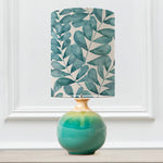 Floral Blue Lighting - Neso  & Rowan Anna  Complete Table Lamp Aqua Additions