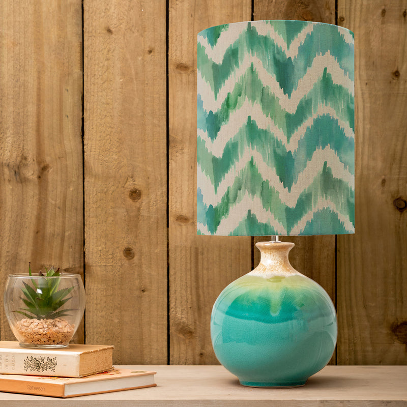 Abstract Blue Lighting - Neso  & Savannah Anna  Complete Table Lamp Aqua/Isla Additions