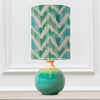 Abstract Blue Lighting - Savannah Anna & Neso Complete Table Lamp Aqua/Isla Additions