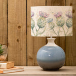 Floral Blue Lighting - Neso  & Thistle Glen Eva  Complete Table Lamp Sky/Linen Voyage Maison